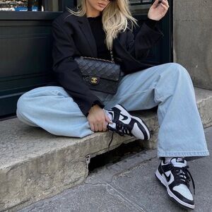 Nike Black and White Panda Low Dunks